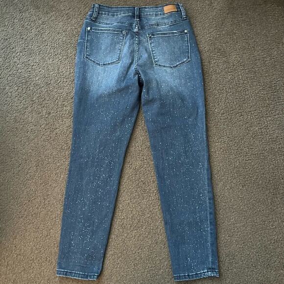 Judy Blue Relaxed Fit Speckled Jeans - Picture 3 of 4